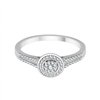 Bague serti clos diamant en or 18 carats