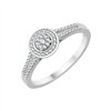 Bague serti clos diamant en or 18 carats