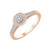 Bague serti clos diamant en or 18 carats
