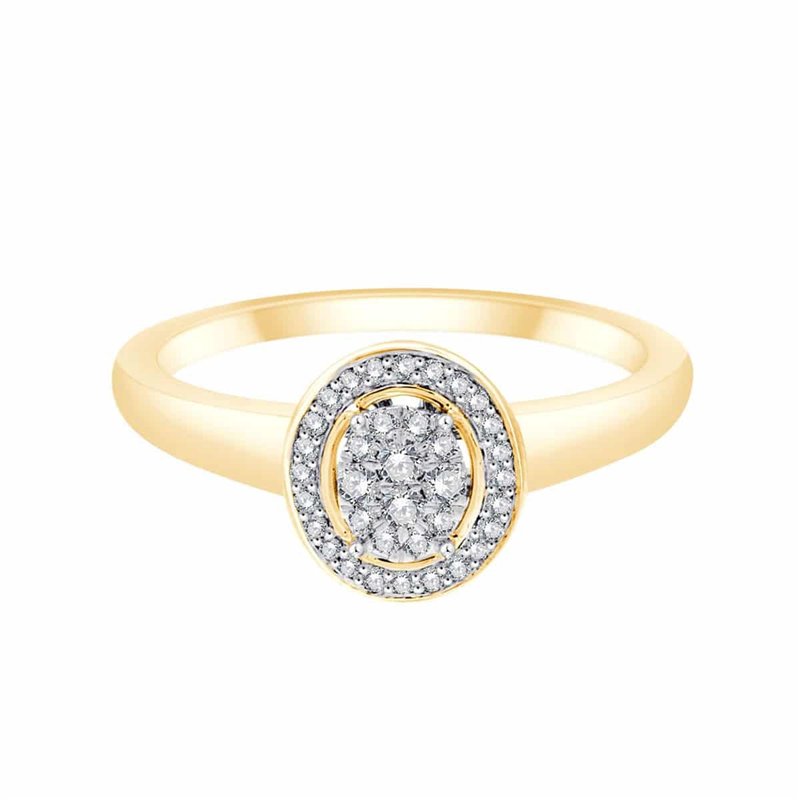 Bague toi et moi diamant en or 18 carats