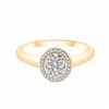 Bague toi et moi diamant en or 18 carats