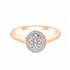 Bague toi et moi diamant en or 18 carats
