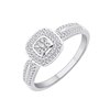 Bague serti clos diamant en or 18 carats