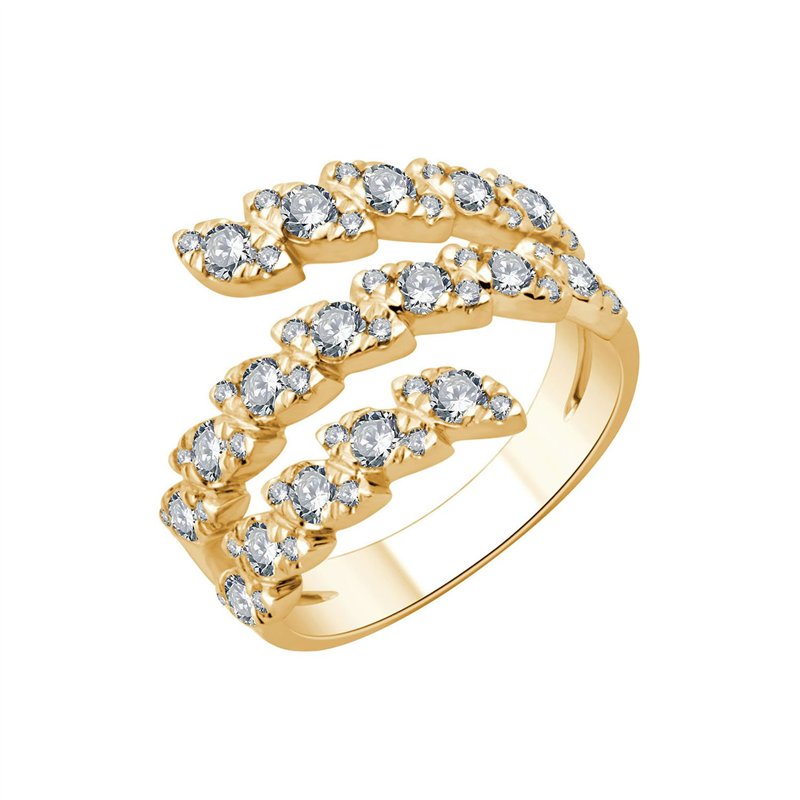 Bague toi et moi diamant en or 18 carats