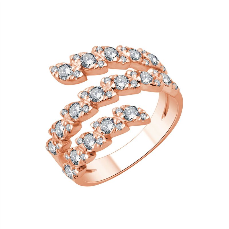 Bague toi et moi diamant en or 18 carats