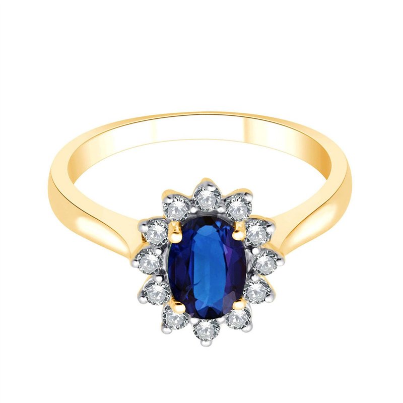 Bague toi et moi saphir et diamant en or 18 carats