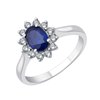 Bague toi et moi saphir et diamant en or 18 carats