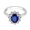 Bague saphir et diamant en or 18 carats