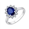 Bague saphir et diamant en or 18 carats