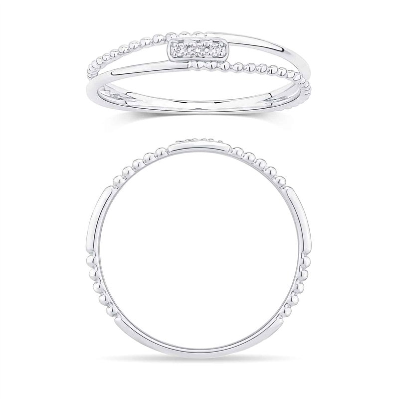 Bague serti clos diamant en or 18 carats