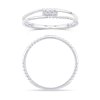 Bague serti clos diamant en or 18 carats