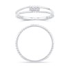 Bague serti clos diamant en or 18 carats