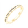Demi Alliance serti clos diamant en or 18 carats
