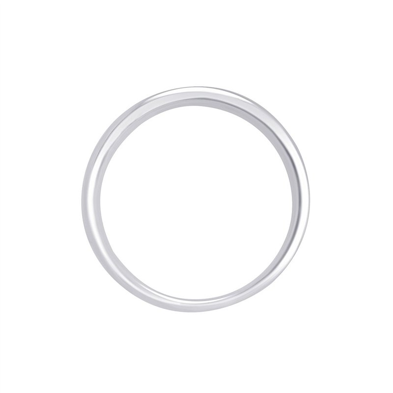 Demi Alliance serti clos diamant en or 18 carats