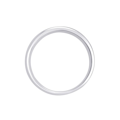 Demi Alliance serti clos diamant en or 18 carats