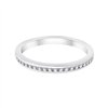 Demi Alliance serti clos diamant en or 18 carats