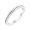 Demi Alliance serti clos diamant en or 18 carats
