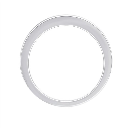 Demi Alliance serti clos diamant en or 18 carats