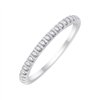 Demi Alliance serti clos diamant en or 18 carats