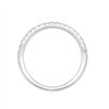 Demi Alliance serti clos diamant en or 18 carats