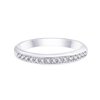Demi Alliance diamant en or 18 carats