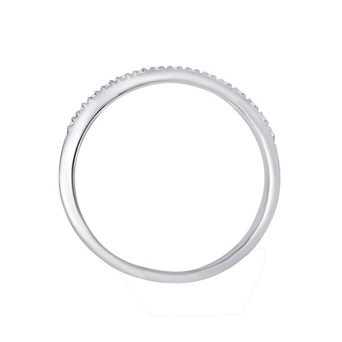 Demi Alliance diamant en or 18 carats