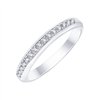 Demi Alliance diamant en or 18 carats