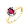 Bague rubis et diamant en or 18 carats