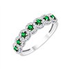 Bague émeraude et diamant en or 18 carats