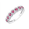 Bague rubis et diamant en or 18 carats