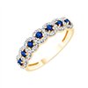 Bague saphir et diamant en or 18 carats