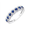 Bague saphir et diamant en or 18 carats