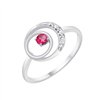 Bague rubis et diamant en or 18 carats