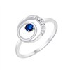 Bague saphir et diamant en or 18 carats