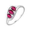 Bague rubis et diamant en or 18 carats