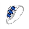 Bague saphir et diamant en or 18 carats