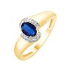 Bague saphir et diamant en or 18 carats