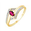 Bague rubis et diamant en or 18 carats