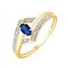 Bague saphir et diamant en or 18 carats
