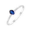Bague saphir et diamant en or 18 carats