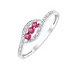 Bague rubis et diamant en or 18 carats