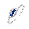 Bague saphir et diamant en or 18 carats