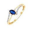 Bague saphir et diamant en or 18 carats