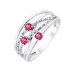 Bague rubis et diamant en or 18 carats