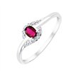 Bague rubis et diamant en or 18 carats