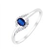 Bague saphir et diamant en or 18 carats