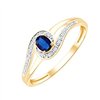 Bague saphir et diamant en or 18 carats