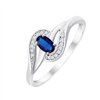 Bague saphir et diamant en or 18 carats
