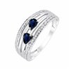 Bague saphir et diamant en or 18 carats