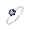 Bague saphir et diamant en or 18 carats